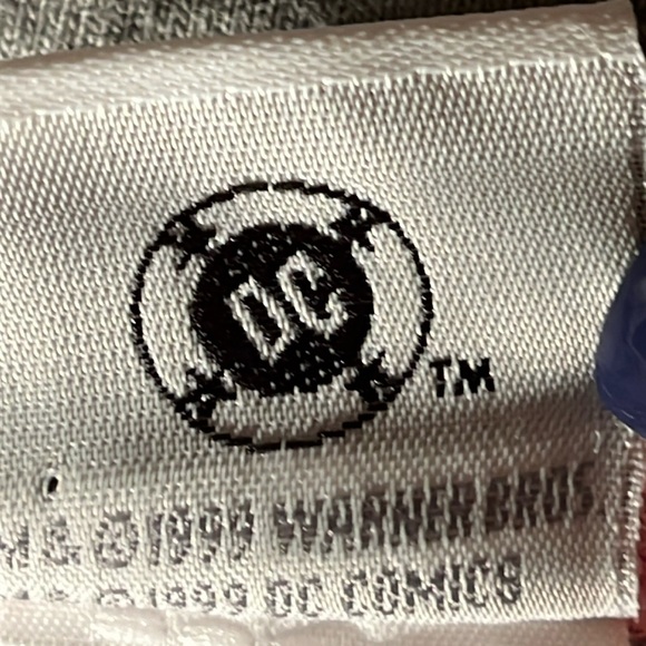 Vintage Warner Bros Store 1999 DC Comics Superman long sleeve T-shirt Sz Large - Picture 6 of 6